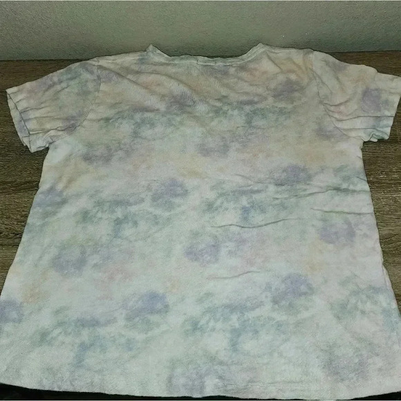 Rails Cara V-neck Slub Cotton Jersey Rainbow Tie Dye Tee Shirt Flawed XXL - Picture 9 of 13